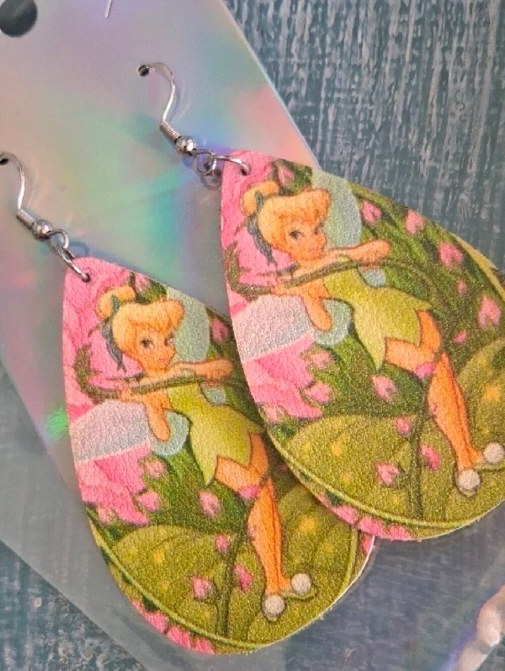 $8 Each Or Bundle 5/$20 Tinker Bell Inspired Teardrop Dangle Earrings